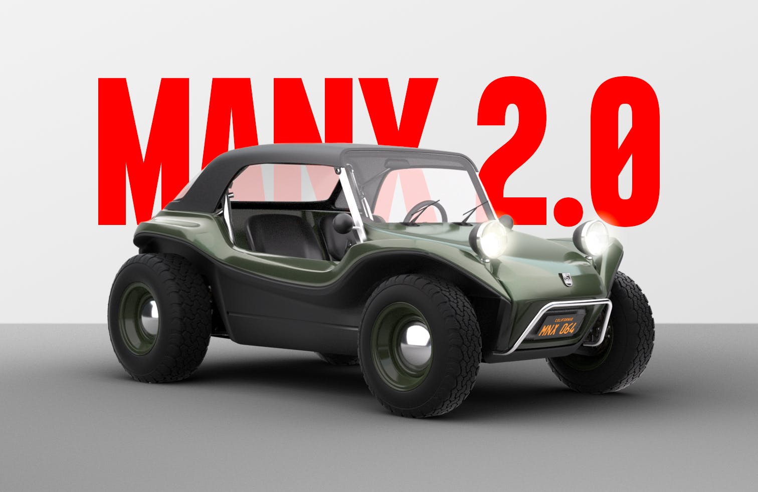 New Manx Buggy on grey background
