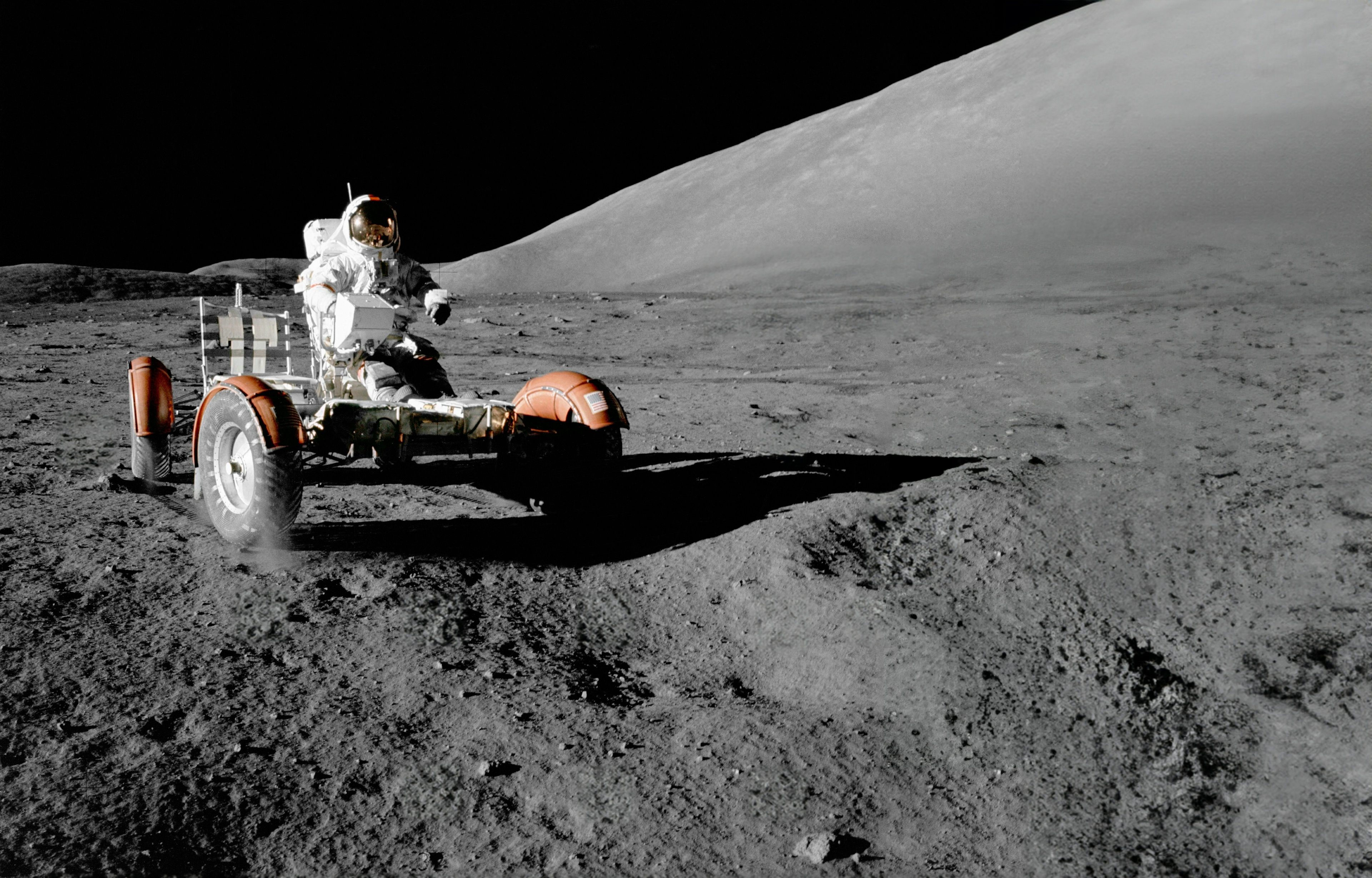 Meyers Manx car on the moon